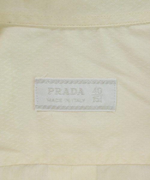 PRADA（プラダ）カジュアルシャツ 白 サイズ:40(L位) メンズ/2200703405098