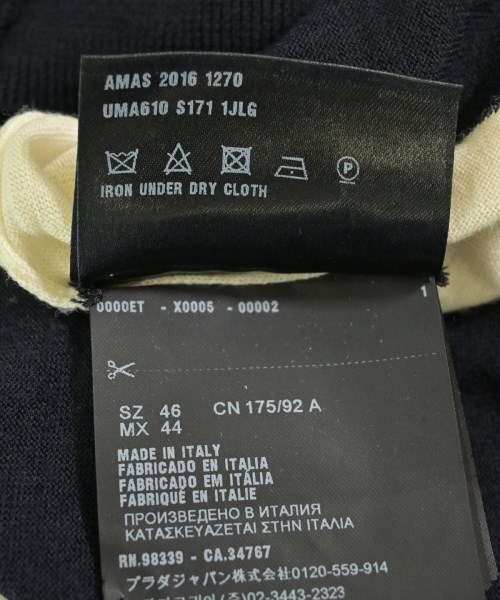 PRADA（プラダ）ニット・セーター 紺 サイズ:46(M位) メンズ/2200703876225