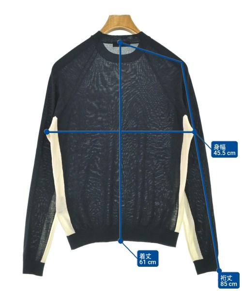 PRADA（プラダ）ニット・セーター 紺 サイズ:46(M位) メンズ/2200703876225
