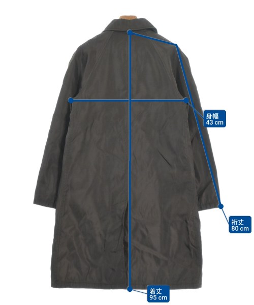 PRADA（プラダ）ステンカラーコート 茶 サイズ:S レディース/2200704072022