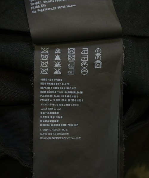 PRADA（プラダ）クロップドパンツ 黒 サイズ:48(L位) メンズ/2200704435162