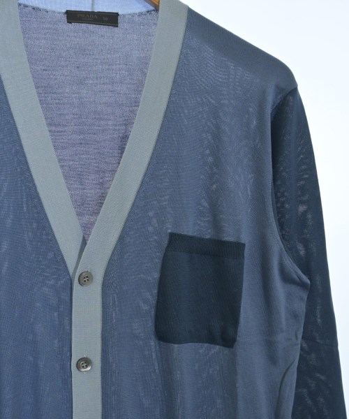 PRADA（プラダ）カーディガン 青 サイズ:50(XL位) メンズ/2200704435308