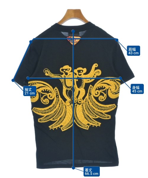 PRADA（プラダ）Tシャツ・カットソー 黒 サイズ:M メンズ/2200704435315