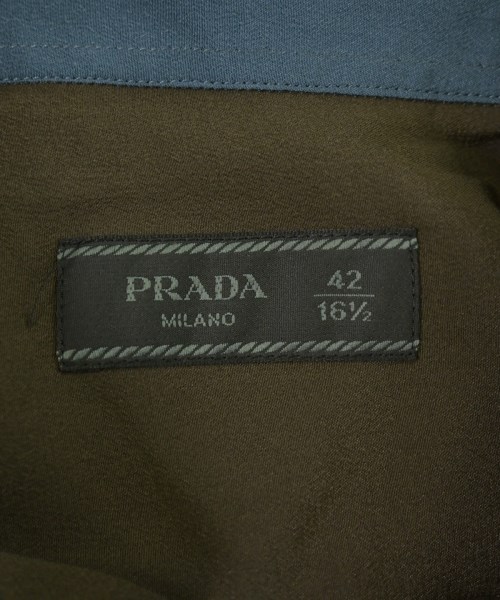 PRADA（プラダ）カジュアルシャツ 茶 サイズ:42(XXL位) メンズ/2200704435339
