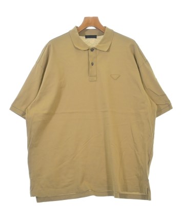 PRADA（プラダ）ポロシャツ ベージュ サイズ:M メンズ/2200704333123