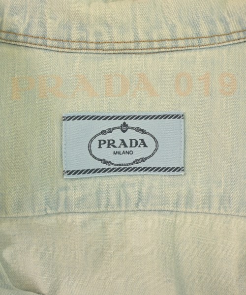 PRADA（プラダ）カジュアルシャツ 青 サイズ:37(XS位) メンズ/2200702679025