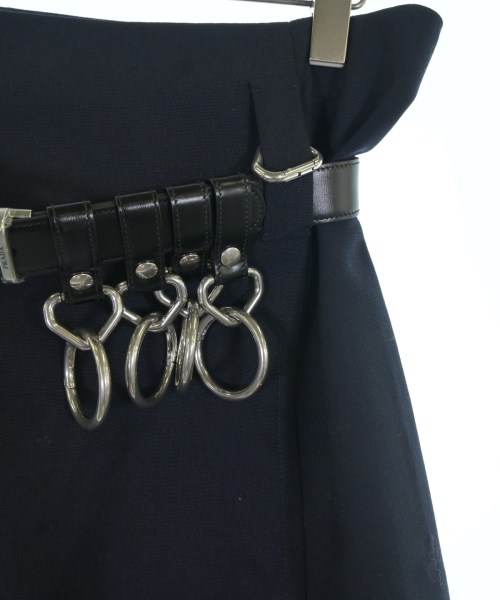 PRADA（プラダ）ひざ丈スカート 紺 サイズ:36(XS位) レディース/2200705542166