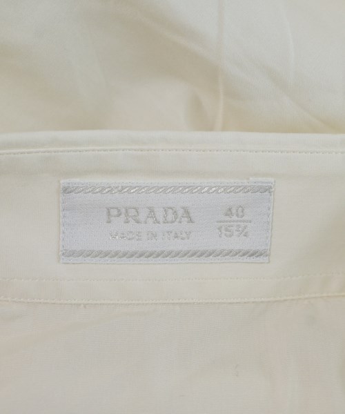 PRADA（プラダ）カジュアルシャツ 白 サイズ:40(L位) メンズ/2200703929303