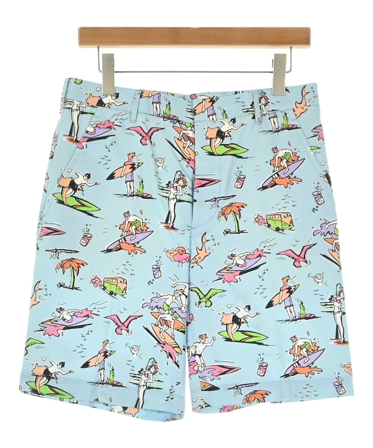 PRADA（プラダ）ショートパンツ 青 サイズ:44(S位) メンズ