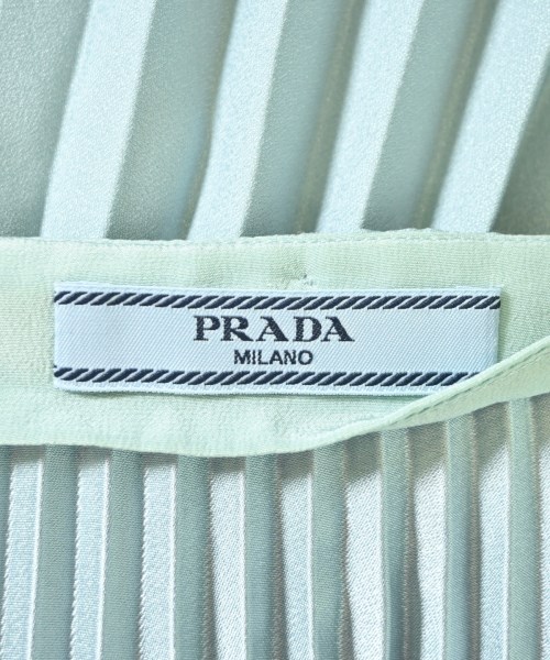 PRADA（プラダ）ひざ丈スカート 青 サイズ:40(M位) レディース/2200706524109