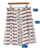 PRADA（プラダ）ひざ丈スカート 白 サイズ:44(L位) レディース/2200706524116