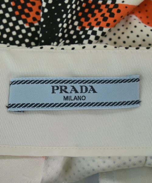 PRADA（プラダ）ひざ丈スカート 白 サイズ:44(L位) レディース/2200706524123