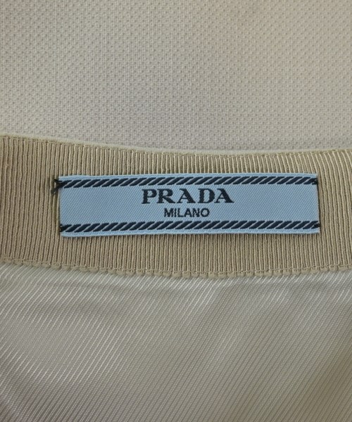PRADA（プラダ）ひざ丈スカート ベージュ サイズ:40(M位) レディース/2200706524130