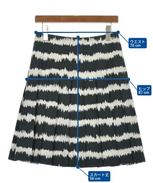 PRADA（プラダ）ひざ丈スカート 黒 サイズ:40(M位) レディース/2200706524147