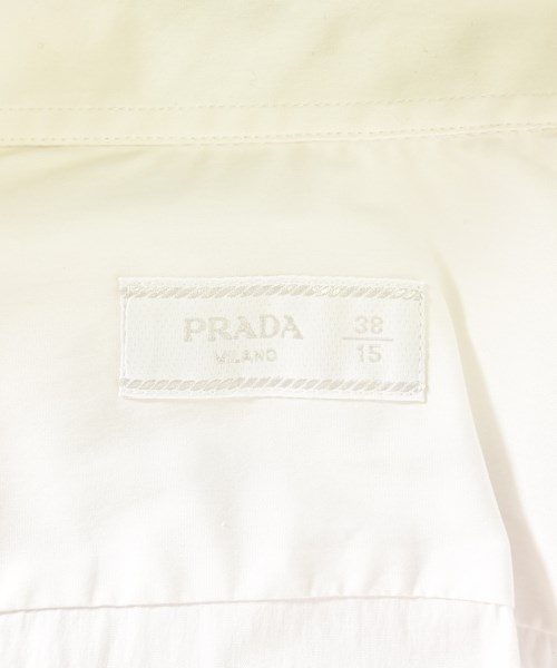 PRADA（プラダ）カジュアルシャツ 白 サイズ:38(S位) メンズ/2200706841053