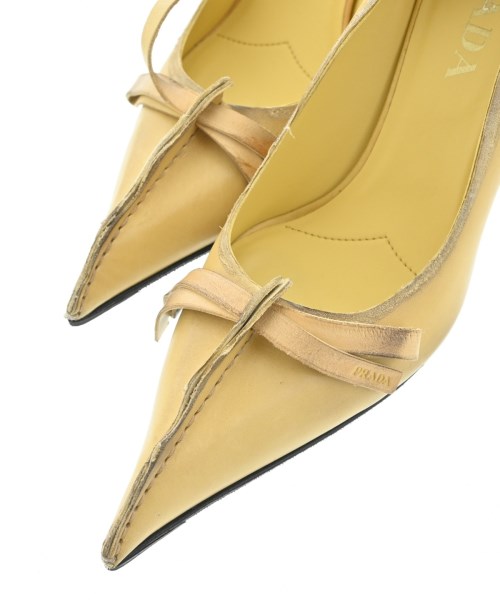 PRADA（プラダ）パンプス 黄 サイズ:EU37 1/2(24cm位) レディース/2200707100043