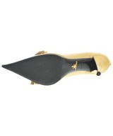PRADA（プラダ）パンプス 黄 サイズ:EU37 1/2(24cm位) レディース/2200707100043
