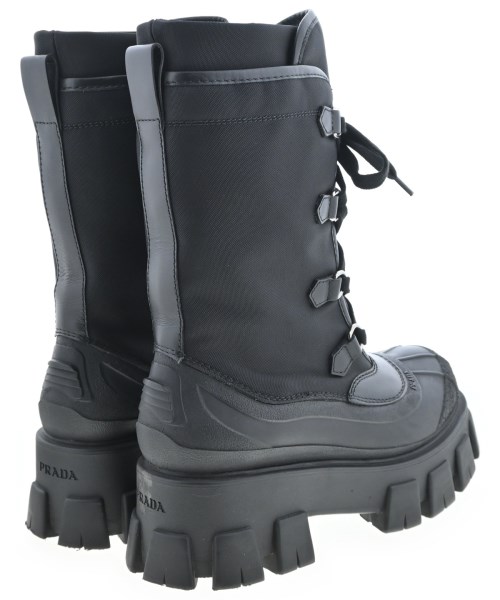 PRADA（プラダ）ブーツ 黒 サイズ:EU38(24.5cm位) レディース/2200707378084