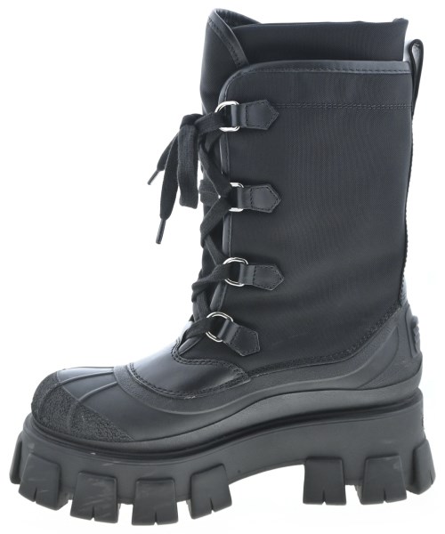 PRADA（プラダ）ブーツ 黒 サイズ:EU38(24.5cm位) レディース/2200707378084