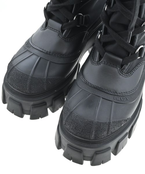PRADA（プラダ）ブーツ 黒 サイズ:EU38(24.5cm位) レディース/2200707378084