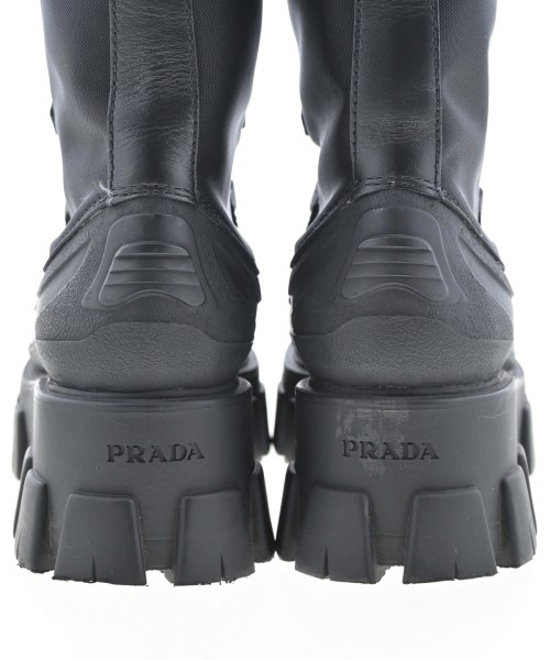 PRADA（プラダ）ブーツ 黒 サイズ:EU38(24.5cm位) レディース/2200707378084