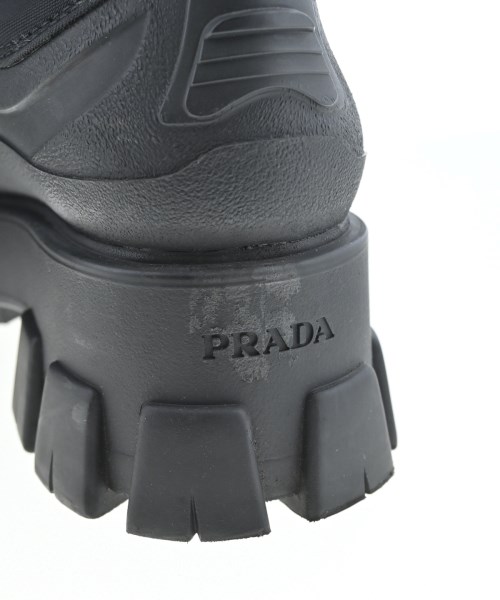 PRADA（プラダ）ブーツ 黒 サイズ:EU38(24.5cm位) レディース/2200707378084