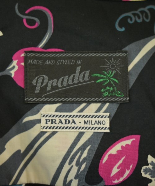 PRADA（プラダ）カジュアルシャツ 黒 サイズ:38(S位) メンズ/2200708243022