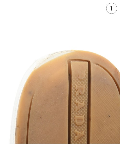 PRADA（プラダ）スニーカー 白 サイズ:EU37 1/2(24cm位) レディース/2200708289082