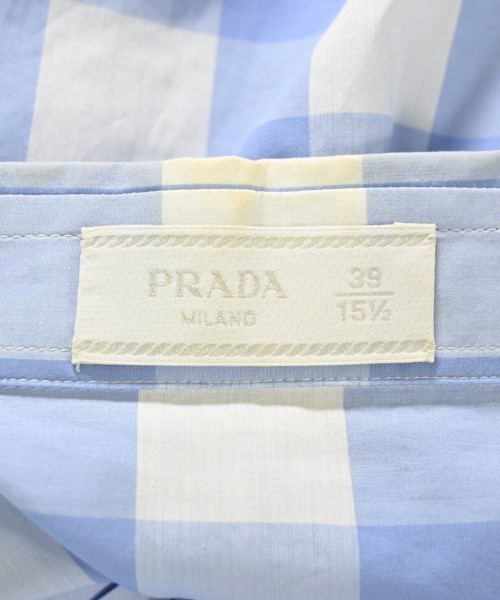 PRADA（プラダ）カジュアルシャツ 青 サイズ:39(M位) メンズ/2200709016137