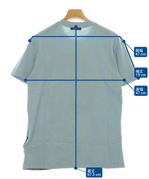 PRADA（プラダ）Tシャツ・カットソー 青 サイズ:M メンズ/2200709381051