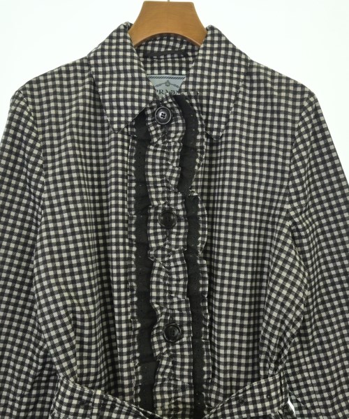 PRADA（プラダ）ステンカラーコート 黒 サイズ:38(S位) レディース/2200709808640