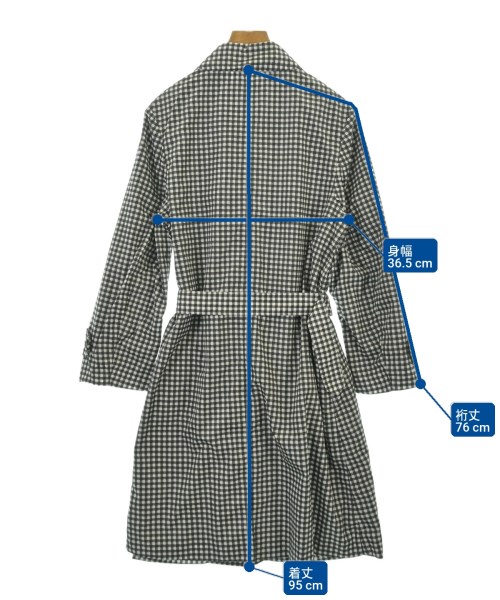 PRADA（プラダ）ステンカラーコート 黒 サイズ:38(S位) レディース/2200709808640
