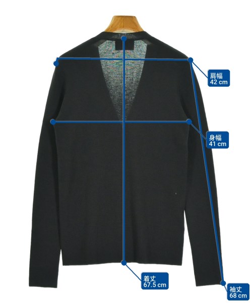 PRADA（プラダ）カーディガン 黒 サイズ:40(M位) レディース/2200700659203