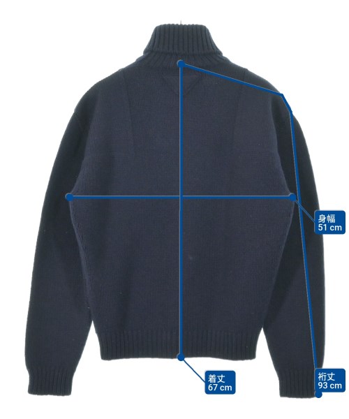 PRADA（プラダ）ニット・セーター 紺 サイズ:44(S位) メンズ/2200662485032