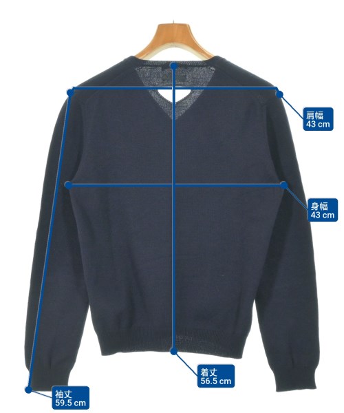 PRADA（プラダ）ニット・セーター 紺 サイズ:48(L位) メンズ/2200662485070