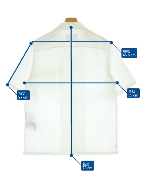 PRADA（プラダ）カジュアルシャツ 白 サイズ:M メンズ/2200662485087