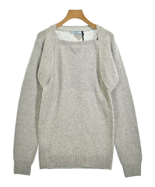 PRADA(プラダ)ニット・セーター グレー サイズ:44/44(L位)/2200662575030