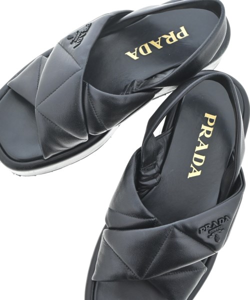 PRADA（プラダ）サンダル 黒 サイズ:EU35 1/2(22cm位) レディース/2200663044269