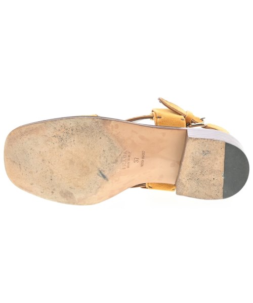 PRADA（プラダ）サンダル 黄 サイズ:EU37(23.5cm位) レディース/2200662075103
