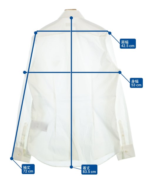 PRADA（プラダ）カジュアルシャツ 白 サイズ:40(L位) メンズ/2200663230242