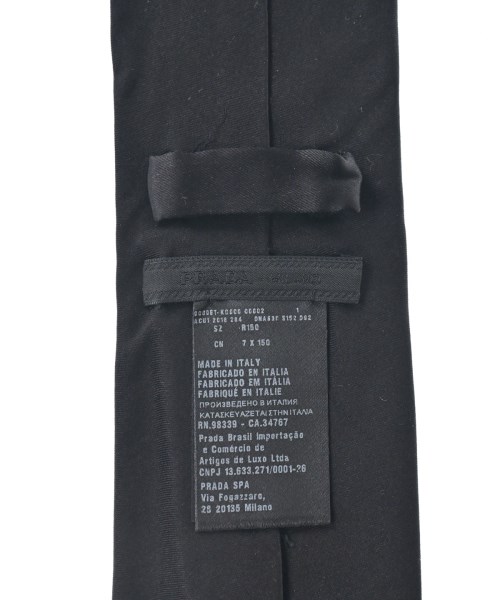 PRADA（プラダ）ネクタイ 黒 サイズ:- メンズ/2200663230525