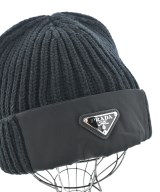 PRADA（プラダ）ニットキャップ・ビーニー 黒 サイズ:L メンズ/2200661833346