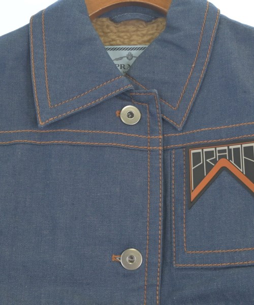 PRADA（プラダ）デニムジャケット 青 サイズ:38(S位) レディース/2200662037033