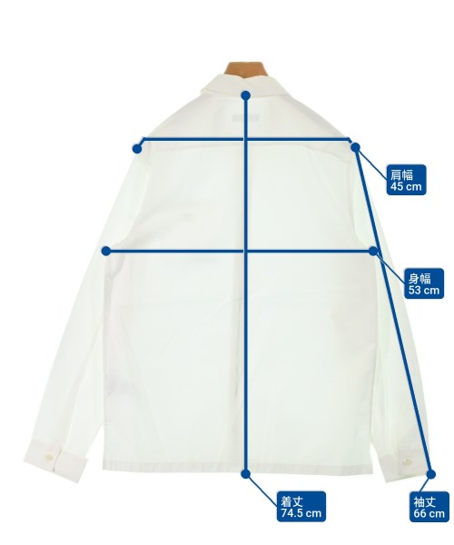 PRADA（プラダ）カジュアルシャツ 白 サイズ:L メンズ/2200663517046