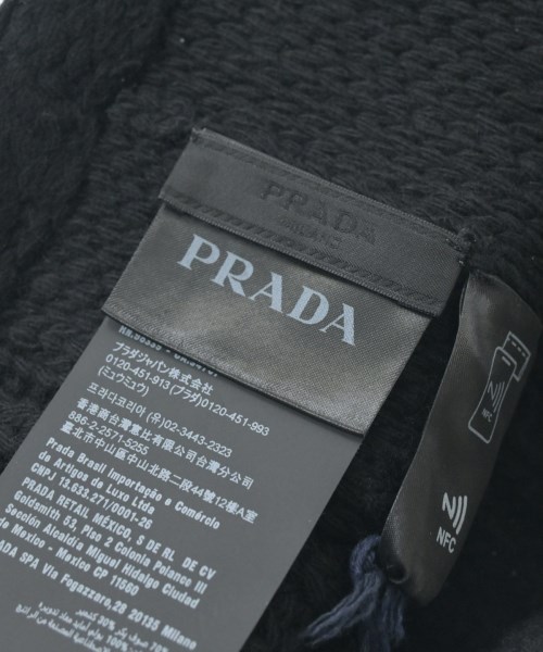 PRADA（プラダ）マフラー 黒 サイズ:- メンズ/2200663517053