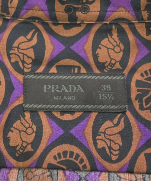 PRADA（プラダ）カジュアルシャツ 紫 サイズ:15 1/2(M位) メンズ/2200664276065
