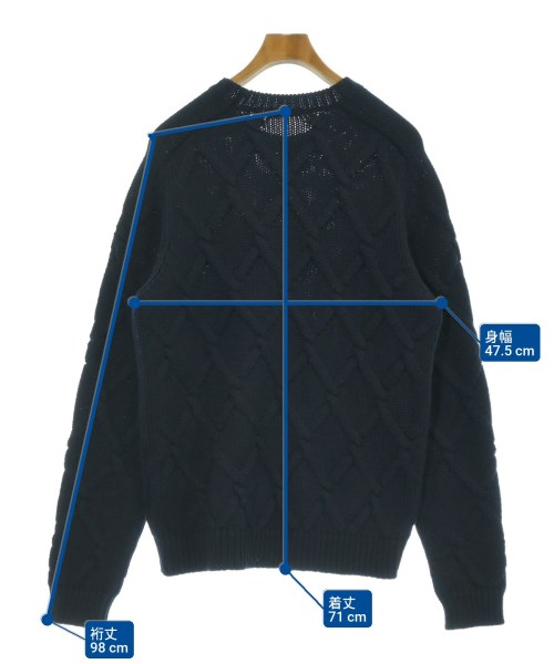 PRADA（プラダ）ニット・セーター 紺 サイズ:50(XL位) メンズ/2200661794029
