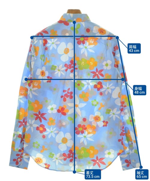 PRADA（プラダ）カジュアルシャツ 青 サイズ:39(M位) メンズ/2200662951155