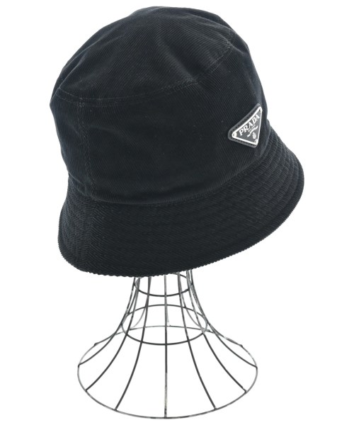 PRADA（プラダ）ハット 黒 サイズ:S レディース/2200665515026