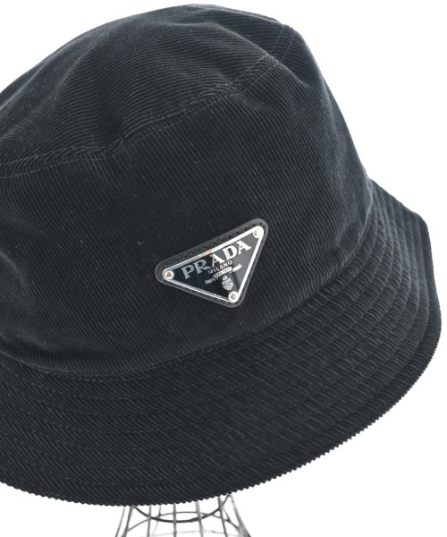 PRADA（プラダ）ハット 黒 サイズ:S レディース/2200665515026